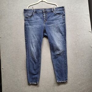 Silver Jeans Women Jeans 22 Blue Denim Suki‎ Skinny Button Fly